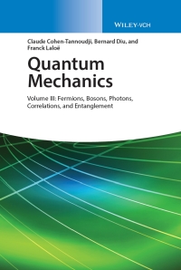 Cover image: Quantum Mechanics, Volume 3 1st edition 9783527345557