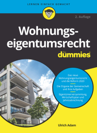 صورة الغلاف: Wohnungseigentumsrecht f&uuml;r Dummies 2nd edition 9783527718726