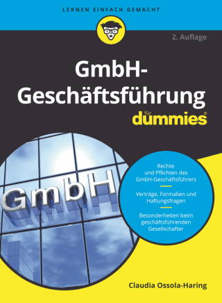 Cover image: GmbH-Geschäftsführung für Dummies 2nd edition 9783527718856