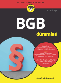 صورة الغلاف: BGB für Dummies 6th edition 9783527718870