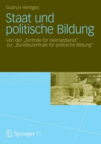 Cover image: Staat und politische Bildung 9783531186702