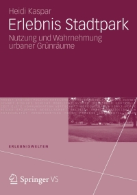 Cover image: Erlebnis Stadtpark 9783531187150