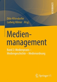 Cover image: Medienmanagement 9783531139913