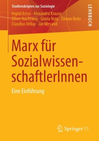 表紙画像: Marx für SozialwissenschaftlerInnen 9783531158945