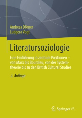 Cover image: Literatursoziologie 2nd edition 9783531162140