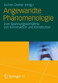 Cover image: Angewandte Phänomenologie 9783531165905