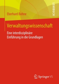 Imagen de portada: Verwaltungswissenschaft 9783531172811