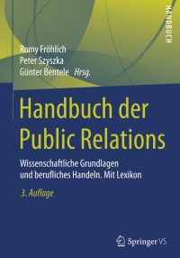 Cover image: Handbuch der Public Relations 3rd edition 9783531174389