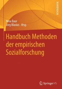 Omslagafbeelding: Handbuch Methoden der empirischen Sozialforschung 9783531178097