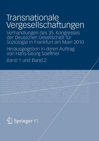 Imagen de portada: Transnationale Vergesellschaftungen 1st edition 9783531181691