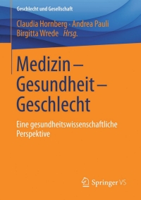 Cover image: Medizin - Gesundheit - Geschlecht 9783531183213