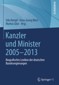 Cover image: Kanzler und Minister 2005 - 2013 9783531183824