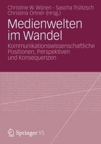 Cover image: Medienwelten im Wandel 9783531184364