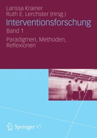 Imagen de portada: Interventionsforschung Band 1 1st edition 9783531185538