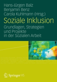 Cover image: Soziale Inklusion 9783531185576