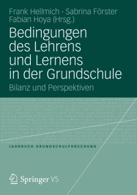 Cover image: Bedingungen des Lehrens und Lernens in der Grundschule 9783531186085