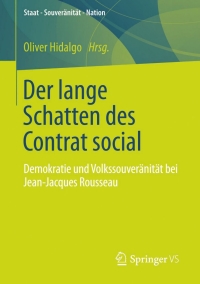 Cover image: Der lange Schatten des Contrat social 9783531186429