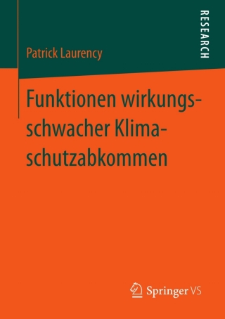 Cover image: Funktionen wirkungsschwacher Klimaschutzabkommen 9783531191843