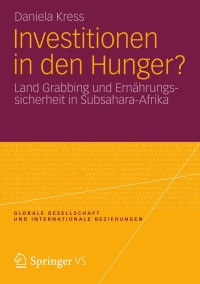 Cover image: Investitionen in den Hunger? 9783531193014