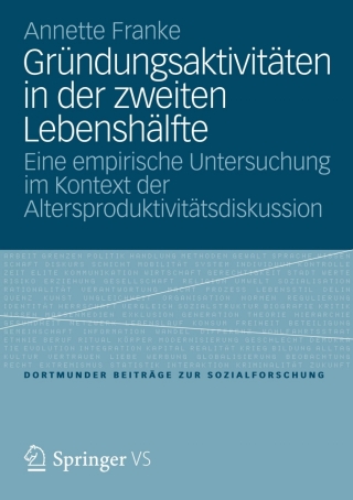 Imagen de portada: Gründungsaktivitäten in der zweiten Lebenshälfte 9783531193762