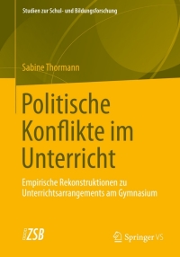 Imagen de portada: Politische Konflikte im Unterricht 9783531193908