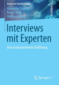 صورة الغلاف: Interviews mit Experten 9783531194158