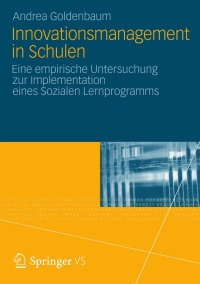 Cover image: Innovationsmanagement in Schulen 9783531194240