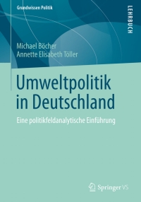 Cover image: Umweltpolitik in Deutschland 9783531194646