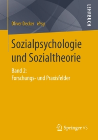 Cover image: Sozialpsychologie und Sozialtheorie 9783531195810