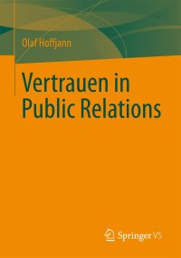 Omslagafbeelding: Vertrauen in Public Relations 9783531195919