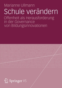 Imagen de portada: Schule verändern 9783531197340