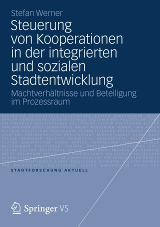 Imagen de portada: Steuerung von Kooperationen in der integrierten und sozialen Stadtentwicklung 9783531197364