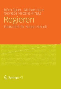 Imagen de portada: Regieren 1st edition 9783531197920