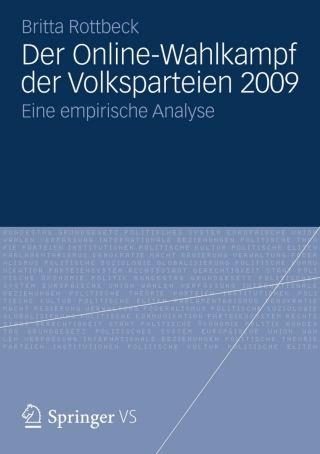 Cover image: Der Online-Wahlkampf der Volksparteien 2009 9783531198187
