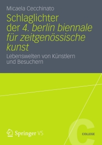 Cover image: Schlaglichter der 4. Berlin Biennale für zeitgenössische Kunst 9783531198408