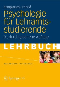 Cover image: Psychologie für Lehramtsstudierende 3rd edition 9783531198606