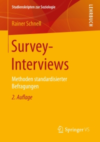 Cover image: Survey-Interviews 2nd edition 9783531199009
