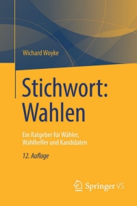 Cover image: Stichwort: Wahlen 12th edition 9783531199276