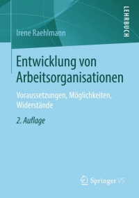 Titelbild: Entwicklung von Arbeitsorganisationen 2nd edition 9783531199344