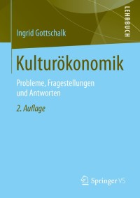 Imagen de portada: Kulturökonomik 2nd edition 9783531199665
