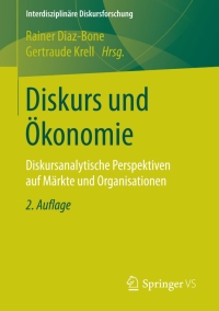 Titelbild: Diskurs und Ökonomie 2nd edition 9783531199863