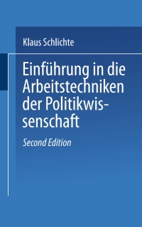 Imagen de portada: Einführung in die Arbeitstechniken der Politikwissenschaft 2nd edition 9783810040633