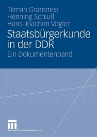 Cover image: Staatsbürgerkunde in der DDR 9783810018939