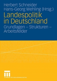 Titelbild: Landespolitik in Deutschland 1st edition 9783810040800