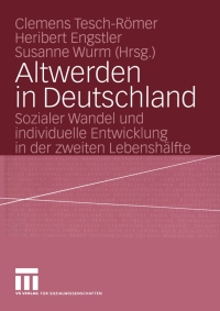 Imagen de portada: Altwerden in Deutschland 1st edition 9783531148588