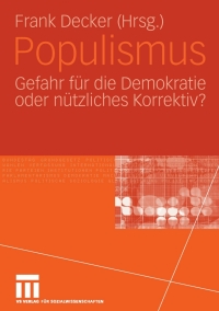 Imagen de portada: Populismus 1st edition 9783531145372