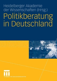 Omslagafbeelding: Politikberatung in Deutschland 1st edition 9783531143750