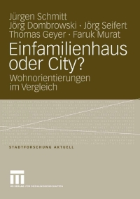 Cover image: Einfamilienhaus oder City? 9783531148540