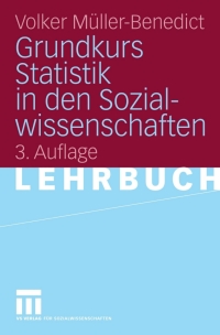 Cover image: Grundkurs Statistik in den Sozialwissenschaften 3rd edition 9783531436357