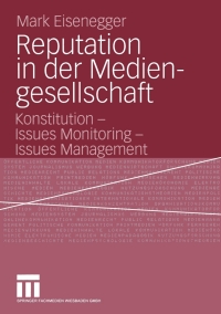 Cover image: Reputation in der Mediengesellschaft 9783531146362